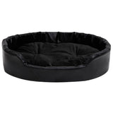 Dog Bed Black 90x79x20 cm Plush and Faux Leather 171263