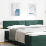 Headboard Height Adjustable Dark green 200 cm Velvet 42007290