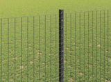 Welded Wire Fence with Post 25 x 1.5 m Hot-Dip Galvanised Steel 3336612