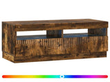 LED TV Cabinet Smoked Oak Engineered Wood 897440