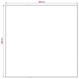 Rug ORIZ Cream 200 x 200 cm 100% Polyester 42050404