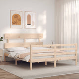 Bed Frame without Mattress 160x200 cm Solid Wood 3195101