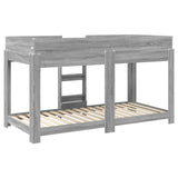 Bunk Bed for Kids Grey Sonoma 90 x 200 cm Engineered Wood 3410520