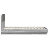 Bed Frame without Mattress Grey Sonoma 90x190 cm Single 3209973