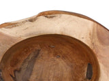 Fruit Bowl JEPARA Teak Brown 35 cm Solid Teak Wood 42010346