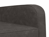 Armchair Antique Black Faux Leather 42043437