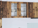 Dishwasher Panel with Storage Kalmar Old Wood 40 x 31 x 80 cm 884650