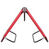 Folding Sun Lounger Red Steel 47756