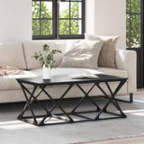 Coffee Table Black Oak 100 x 49 x 40 cm Engineered Wood 882768