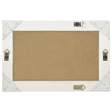 Wall Mirror Baroque Style 60x40 cm White 320328