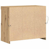 LED Sideboard Brown 81 x 37 x 66.5 cm Engineered Wood 863031