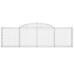 Arched Gabion Baskets 17 pcs 300x30x80/100 cm Galvanised Iron 3146516