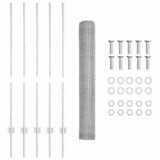 Welded Wire Fence 10 x 1.2 m Hot-Dip Galvanised Steel 3336967