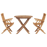 Garden Dining Set 3 pcs Brown Solid Acacia Wood 3385964