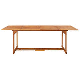 Dining Set Brown Solid Acacia wood Large Foldable Dining Set 3086987
