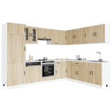 14 Piece Kitchen Cabinet Set Kalmar Sonoma Oak Engineered Wood 3314974