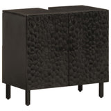 ZNTS 3 Piece Bathroom Cabinet Set Solid Wood Mango 3206294