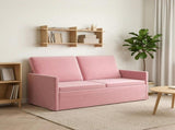 2 Seater Sofa Pink 150 x 81 x 82 cm Velvet 42041091