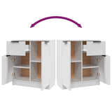 Sideboards 2 pcs White 60x30x70 cm Engineered Wood 3115812