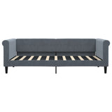 Daybed with Mattress Blue Dark Grey 90x190 cm Velvet 3197860
