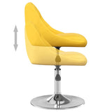 Swivel Dining Chairs 2 pcs Mustard Yellow Velvet 335290