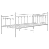 Sofa Bed Frame without Mattress White Metal 90x200 cm 324756