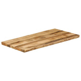 Table Top Live Edge 100x60x2.5 cm Solid Wood Rough Mango 370670