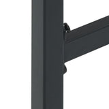 5 Piece Garden Bar Set Black Powder-coated Steel 3283751