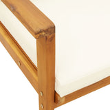 Garden Sofa Chair 2pcs with Cushion Solid Wood Acacia 366375