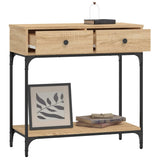 Console Table Sonoma Oak 75x34.5x75 cm Engineered Wood 833399