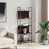 Bookshelf 5-Tier Brown Oak 60.5x24x166.5 cm Engineered Wood 838867