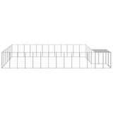 Dog Kennel Silver 22.99 m Steel 3082223