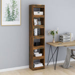 Book Cabinet/Room Divider Smoked Oak 40x30x198 cm 813596