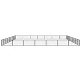 32-Panel Dog Playpen Black 100x50 cm Powder-coated Steel 3115973