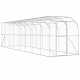 Against Wall Chicken Coop Silver 800 x 200 x 215 cm 3434733