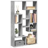 Bookcase Concrete Grey 72x20x120,5 cm Engineered Wood 858159