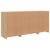 Sideboard with LED Lights Sonoma Oak 142.5x37x67 cm 3209067