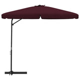 Garden Parasol with Steel Pole 300 cm Bordeaux Red 47316