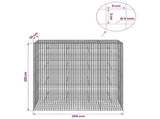 Gabion with 5 mm Wire and 5x5 cm Mesh 200x30x200 cm 3464206