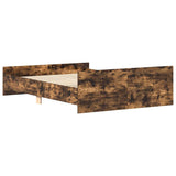 Bed Frame without Mattress Smoked Oak 150x200 cm King Size 3203758