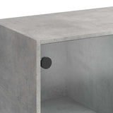 Sideboard Concrete Grey 102x37x75.5 cm Engineered Wood 3295874