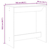 Bar Table Sonoma Oak 102x50x103.5 cm Engineered Wood 854429