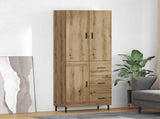 Highboard 2 pcs Artisan Oak 69.5 x 34 x 180 cm Engineered Wood 3415934