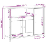 Sideboard Artisan Oak 100 x 35 x 75 cm 869092
