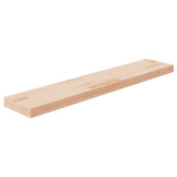 Shelf Board 100x20x4 cm Untreated Solid Wood Oak 342951