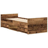 Bed Frame Old wood Engineered wood, solid pine wood, plywood Single 3328808