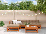 Garden Lounge Set 5 pcs Wax Brown Solid Pine Wood 3418122