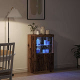 LED Sideboard Old Wood 60.5 x 37 x 100 cm Engineered Wood 863015