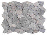 Mosaic Tiles Light Grey 30 x 30 cm Marble 42033528