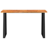 Console Table with Live Edge 140x40x80 cm Solid Wood Acacia 353297